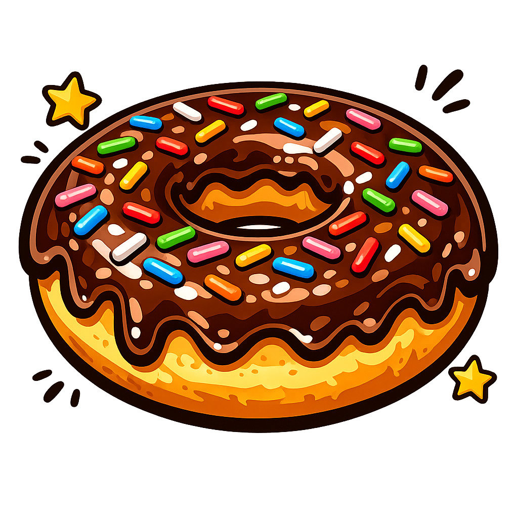 Donut Line Art